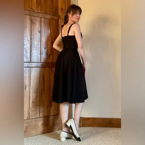 Black Swing Ingenue Dress | Vixen by Micheline Pitt - Picture 3 of 5